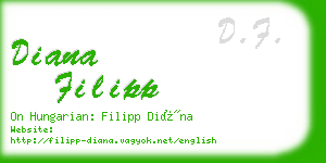 diana filipp business card